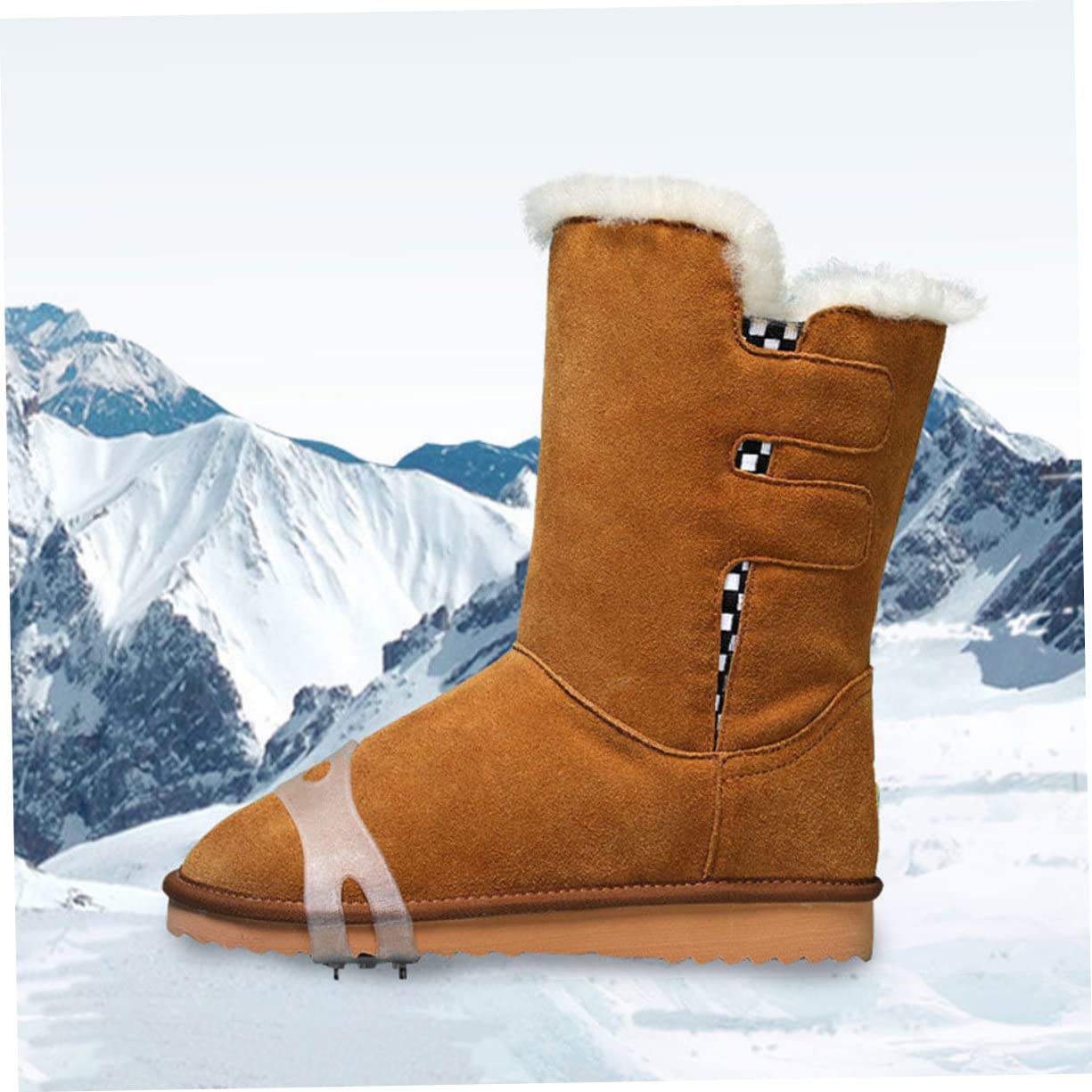 BESTYASH Copriscarpe Da Neve Chiodi Da Ghiaccio Scarpe Da Corsa Stivali Da Neve Da Donna Ramponi Da Alpinismo Catene Da Neve Scarponi Da Trekking Da Uomo Copriscarpe Chiodi In