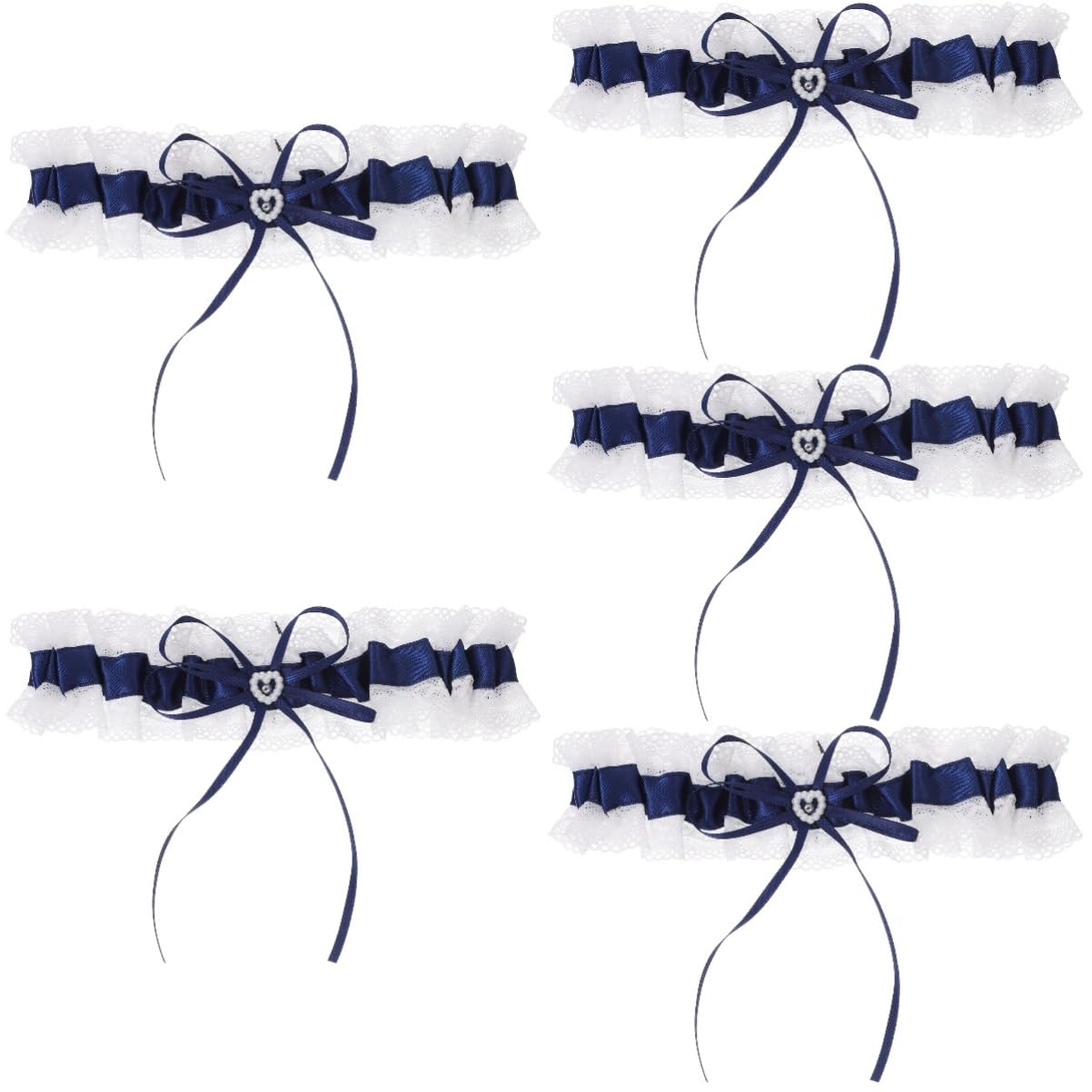 CALLARON Beinring Brautring Hochzeit Strumpfbänder Für Die Braut Elastische Brautstrumpfbänder Bowknot Braut Beinband Braut Beinring Spitze