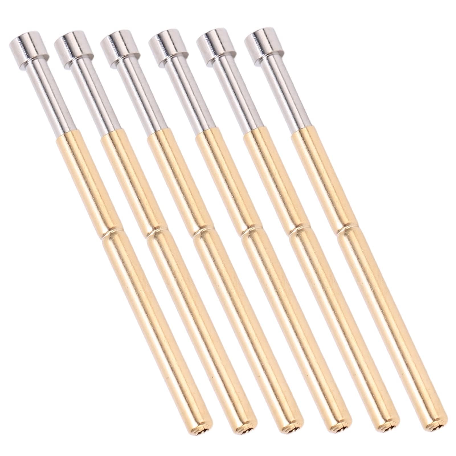 100pcs Spring Test Pogo Pin PCB Testing Pogo Pin Concave Head Type Brass Material 2.02mm/0.1in Tube Diameter 33.35mm/1.3in PCB Testing Pins-image-25