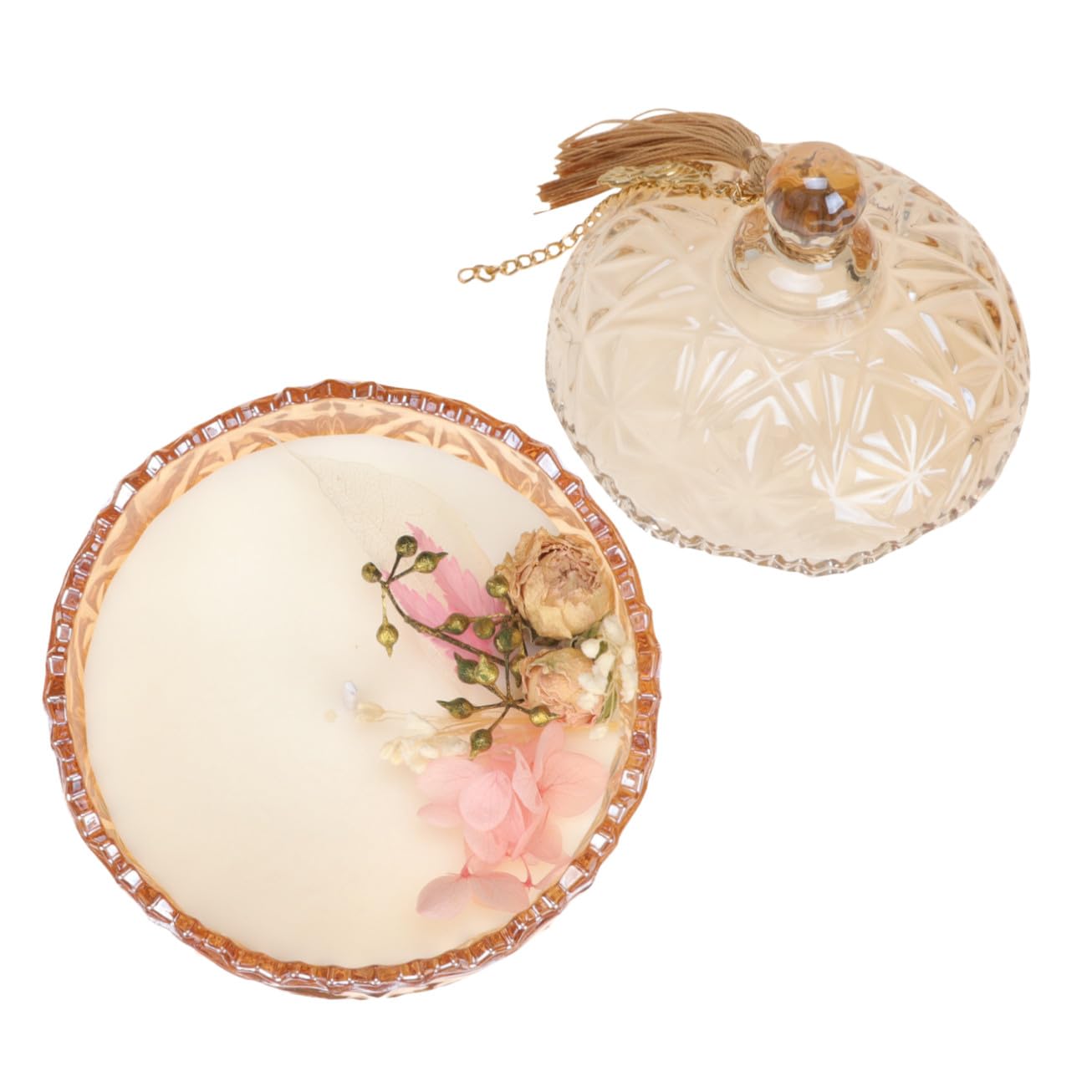 Candela Profumata alla Soia Rosa, 1 Pezzo, Decorativa