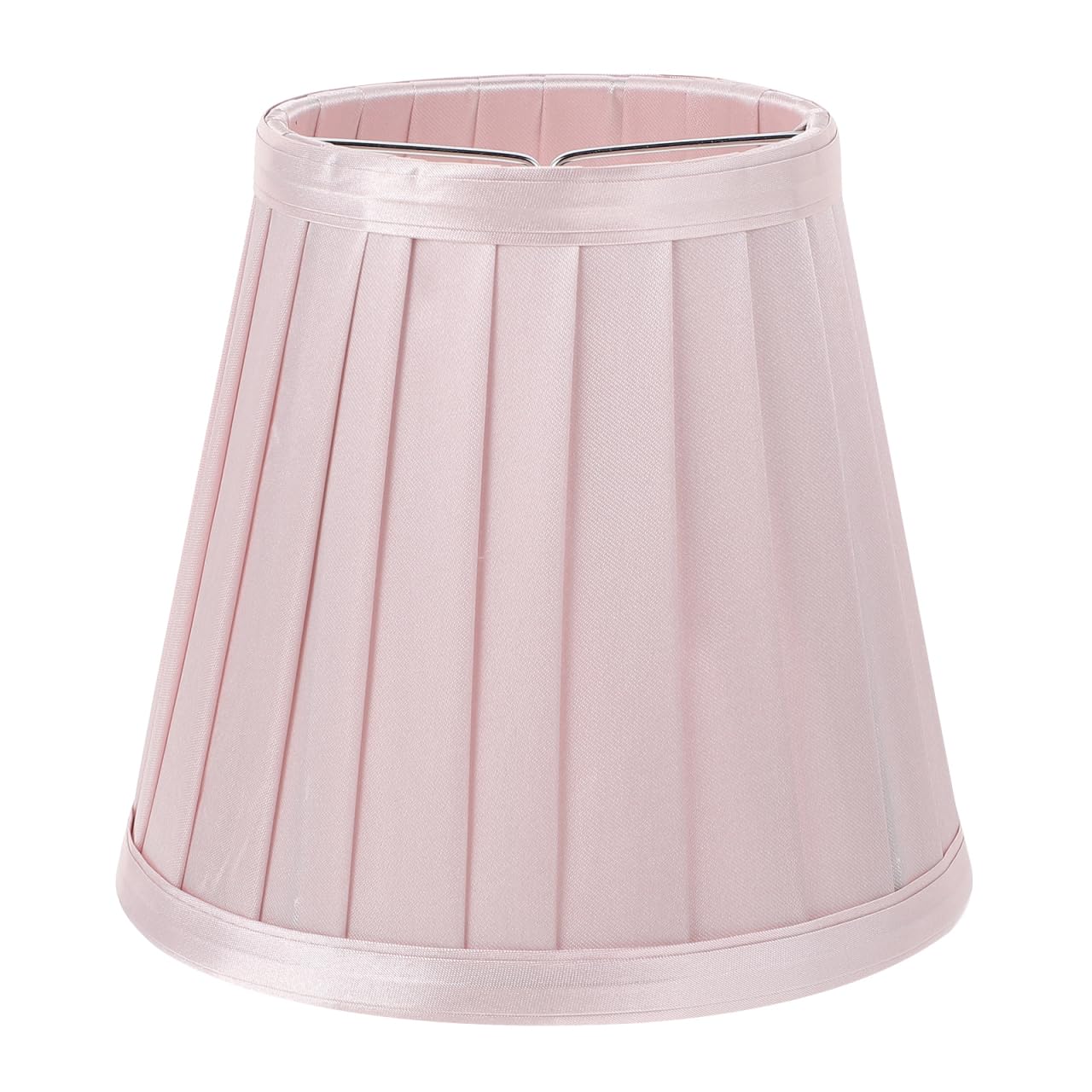Veemoon Small Modern Pink Drum Light Shade Tapered Light Shade in a Pink for Floor Lamps Torchieres Home Decor Improvement .11X5.11X5.50in