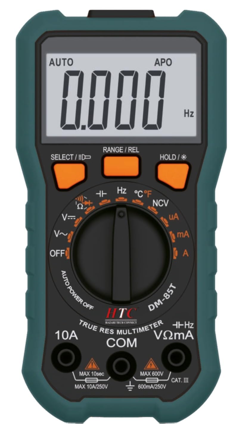 See full amazon price history chart for HTC Instrument DM-85T Digital TRMS Frequency and Temperature 6000 Counts with (1 Year Warranty) Digital Multimeter (Black, Yellow 6000 Counts) HTC Instrument DM-85T Digital TRMS Frequency and Temperature 6000 Counts with (1 Year Warranty) Digital Multimeter (Black, Yellow 6000 Counts) (B0BFWD779N) Amazon Price History, Amazon Price Tracker