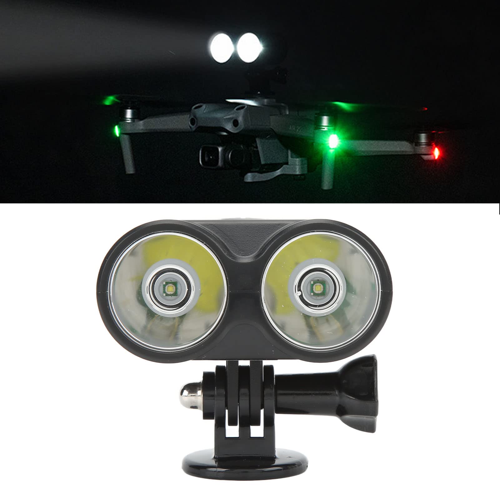 Luci di Volo Notturne per Droni, Luce Notturna per Droni a 4modalità per FPV, per Air 2S, Mavic Air 2, per Mavic 2 Drone Owl Searchlight, Faro a Luce LED per la Pesca con Droni