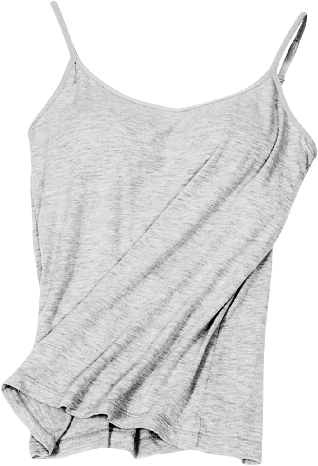 ULLiaN 2pcs Womens Camisole with Shelf Bra Workout Yoga Adjustable Spaghetti Strap Tank Tops Athletic Compression Basic