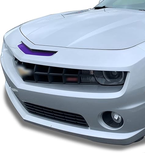 Miniatura 1 de Calcomanía de vinilo para parachoques delantero de la nariz compatible con Camaro SS 2010 2011 2012 2013 - Morado brillante