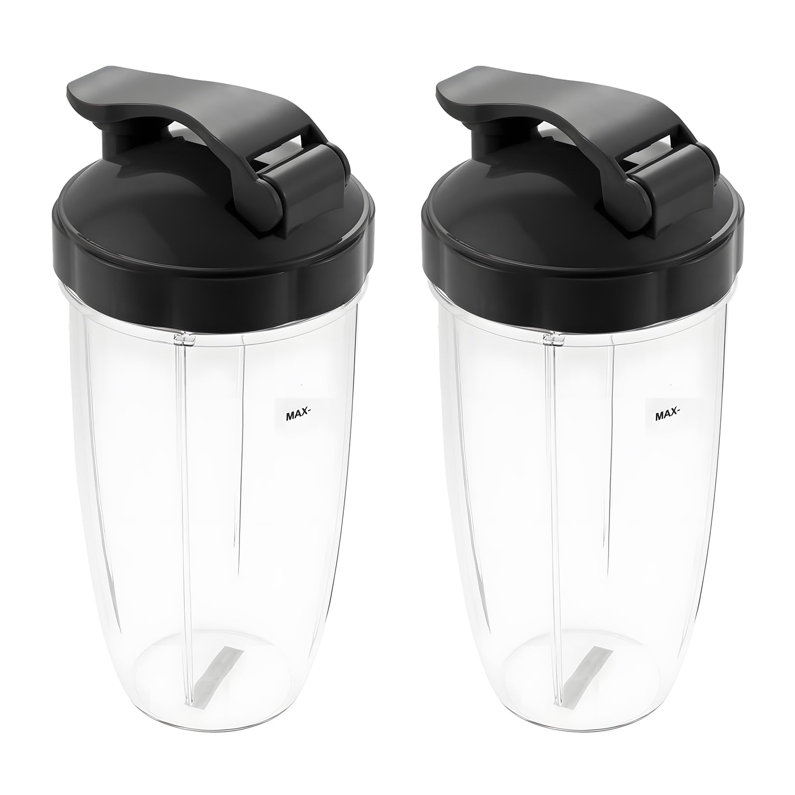 DRELD Zestaw 2 zapasowych kubków 32 oz do sokowirówki Nutribullet z pokrywką Flip Top to-Go