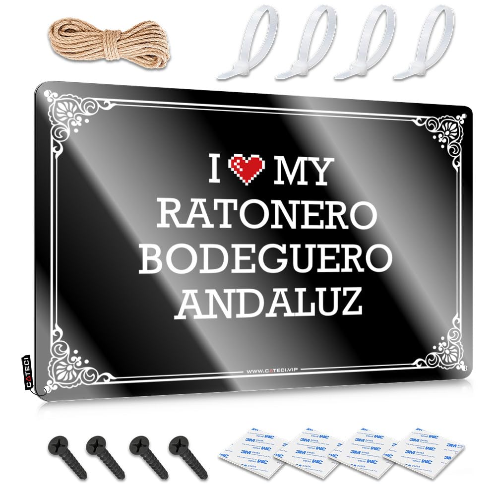 Fzfn Girls Colour I Love My Ratonero Bodeguero Andaluz Haves Sarcastic - Tiki Decorations Cool Wall Decor Wall Art Decoration(20X30cm)