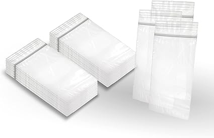 Amazon Co Jp Amiffのジップロックバッグ 4x7 セルフロックプラスチックバッグ 4 X 7 透明なポリバッグ 厚さ2ミル ジッパー付き収納バッグ100枚パック セルフシール 再閉鎖可能 再密閉可能 再利用可能 文房具 オフィス用品