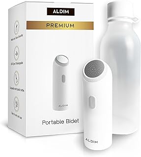Premium Portable Bidet for Toilet Travel, High Pressure Handheld Electric Bidet Sprayer with 350ml Water Bottle, USB Rechargeable Mini Bidet for Personal Hygiene On The Go, Bathroom Butt Shower