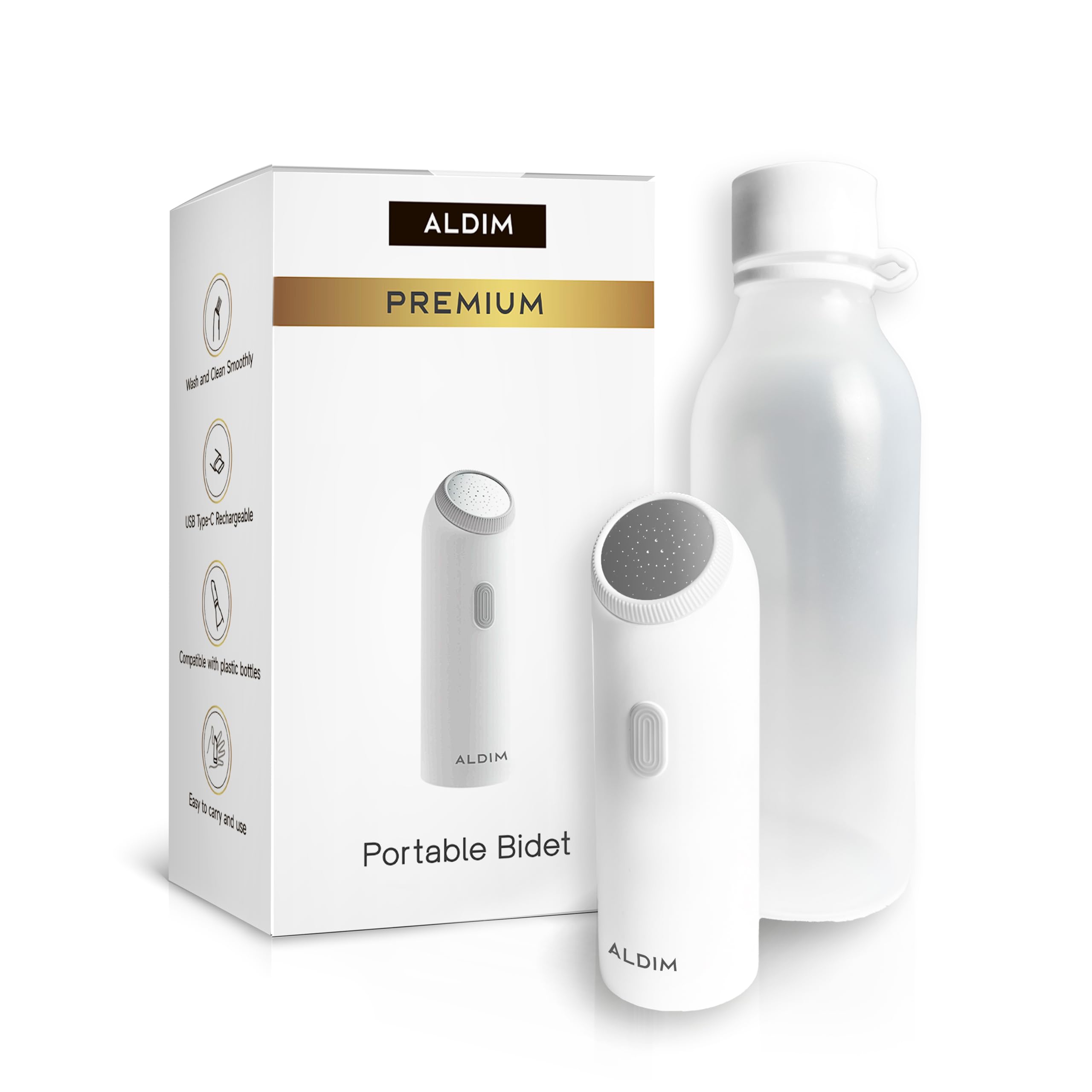 Premium Portable Bidet For Travel, Rechargeable Electric Bidet, Portable Shattaf, Travel Bidet, Bidet Sprayer For Toilet Travel, Travel Shattaf