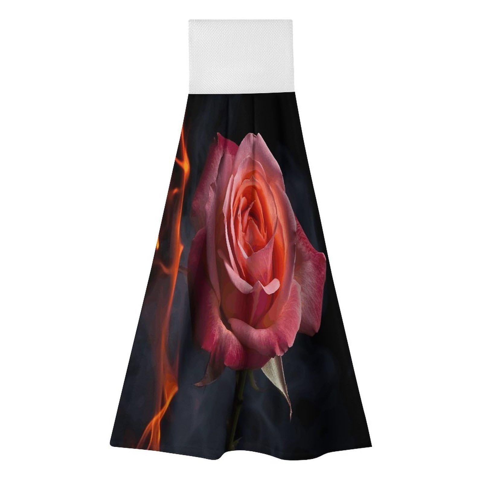 Khauerbc Style Rose4 Hand Towel For Quick Drying & Absorbent,Kitchen Towels Polyester,11.9 * 11.6 In,Yoga Towel For Bathroom,Kitchen,Gym,Shower,Hotel,And Spa