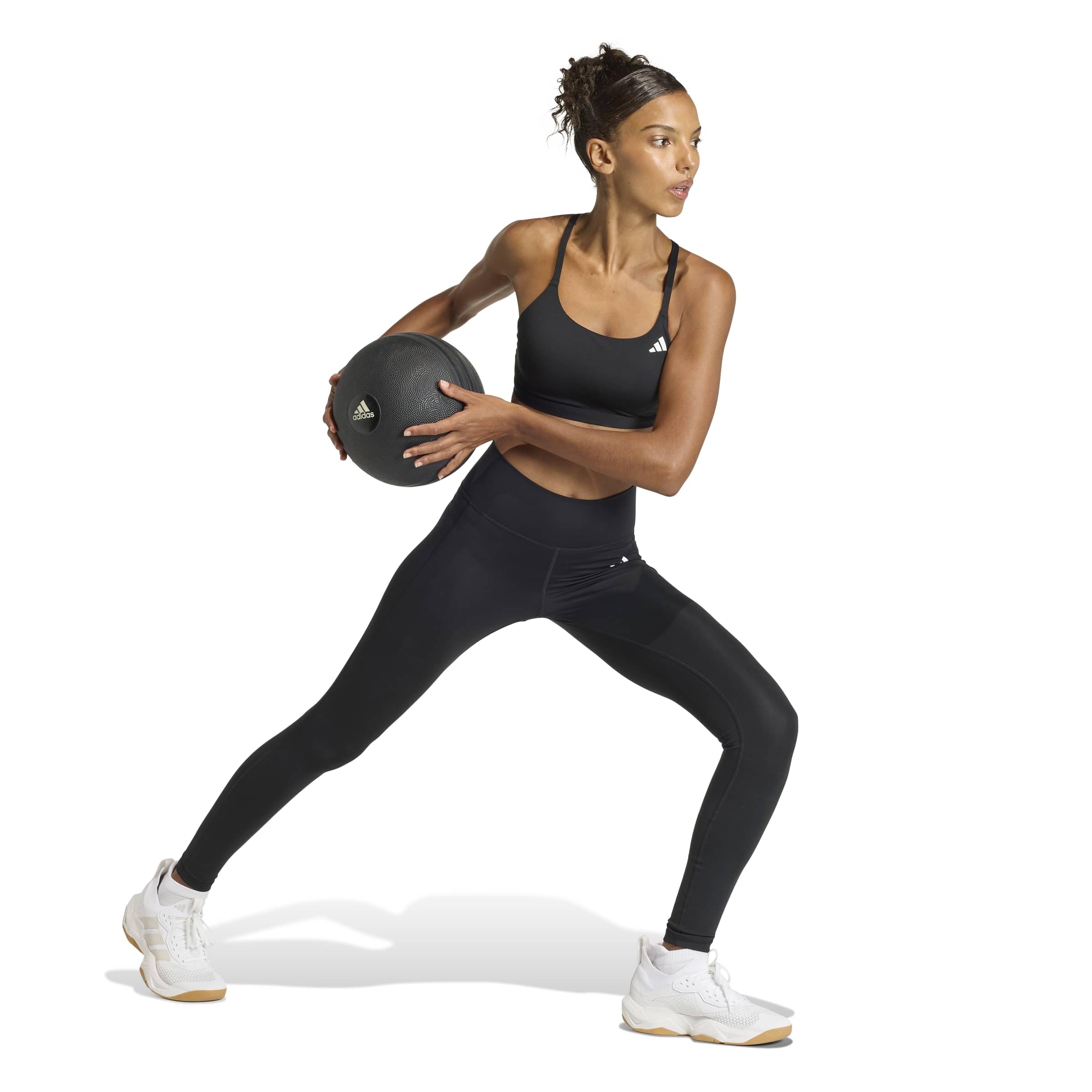 adidas Women Reggiseno Sportivo Optime Essentials Workout Supporto Leggero