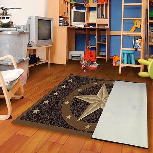 Miniatura 8 de Furnish my Place 800 Texas Star Cowboy Area - Alfombra infantil para sala de juegos, baño y jardín de infantes, tapete para el suelo, Texas Western
