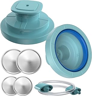 Liwin Jar Sealer and Accessory Hose Kit Compatible with Foodsaver Vacuum Sealer, Vacuum Sealer Kit for Regular & Wide-Mout...