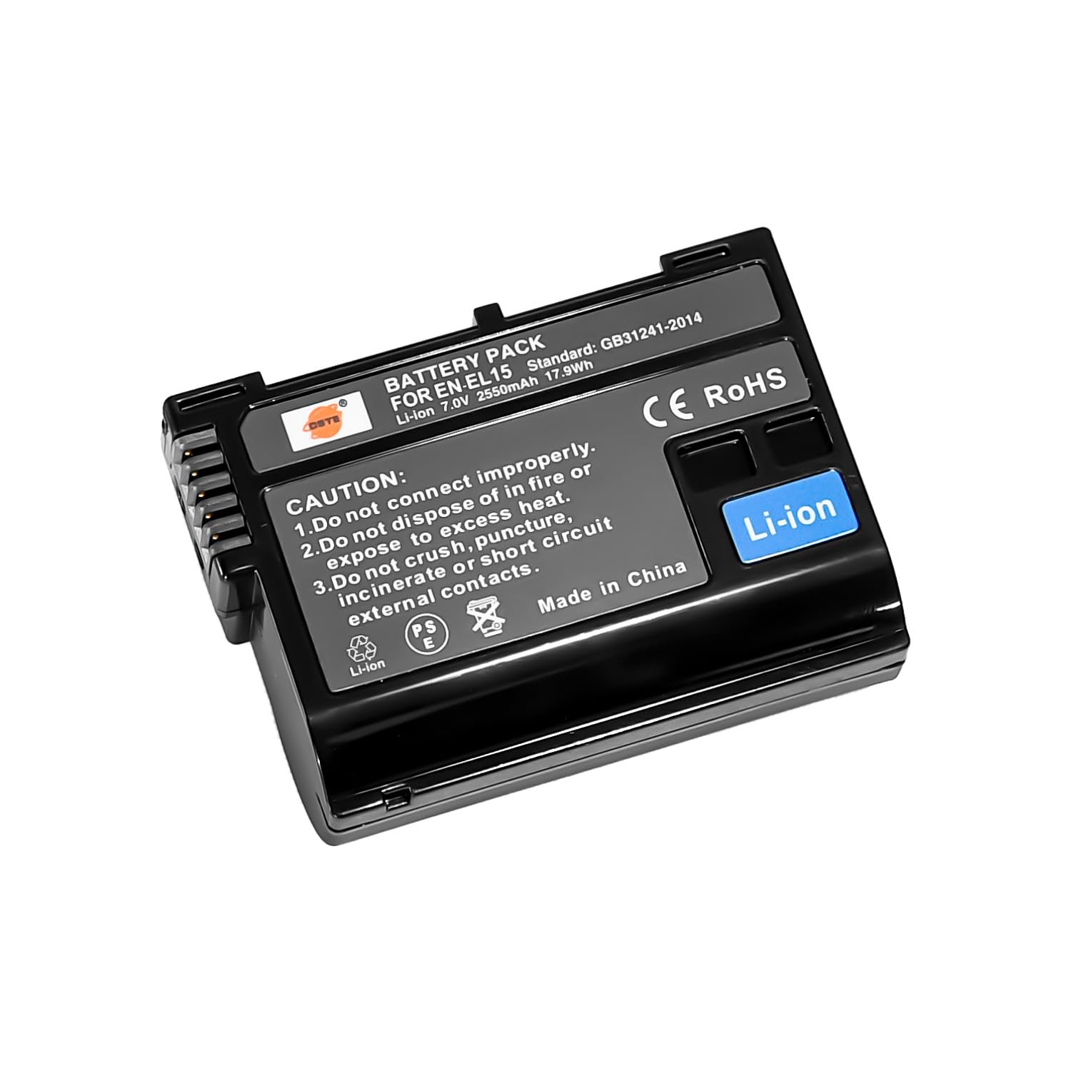 Anegine EN-EL15c Batterie 2500 mAh Décodage complet avec câble de