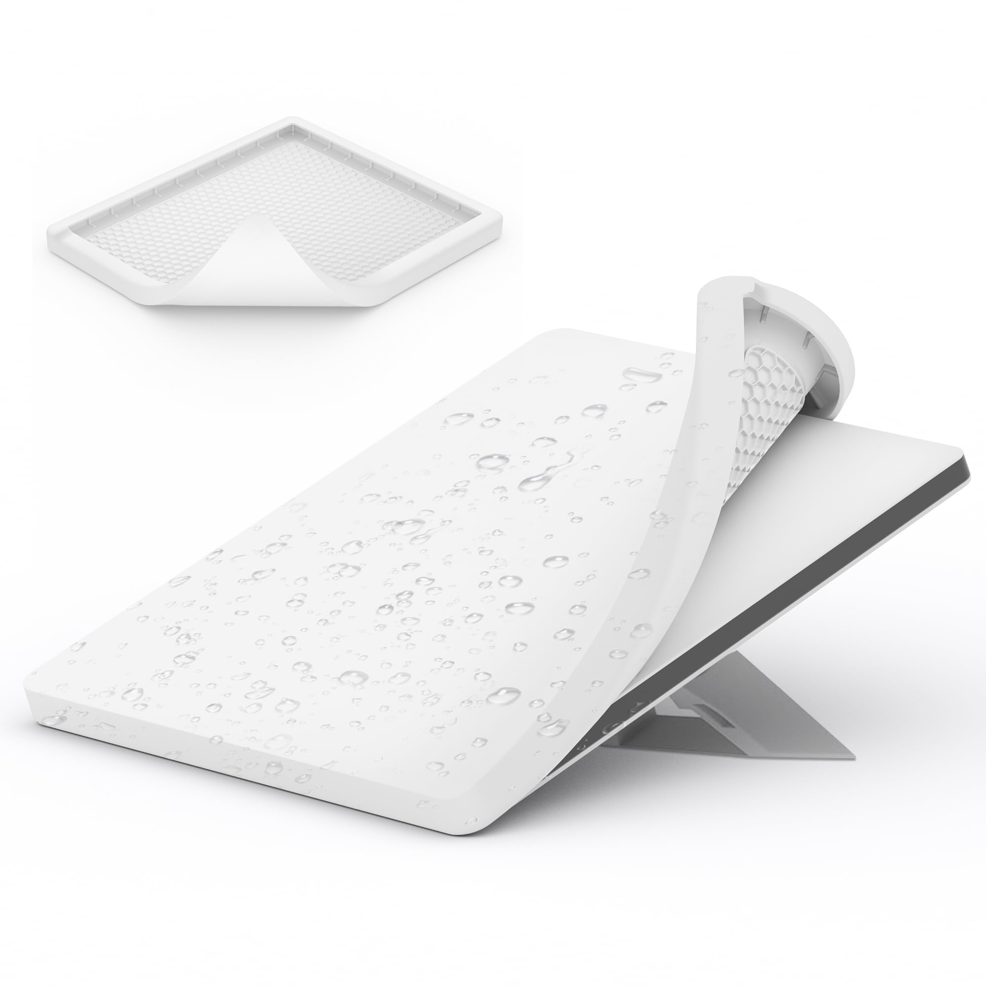 Starlink Mini Case Protective Cover for Starlink Mini Accessories Dish Antenna Liquid Silicone Protector Waterproof for Outdoor Travel Camping Portable All-Round Protection White