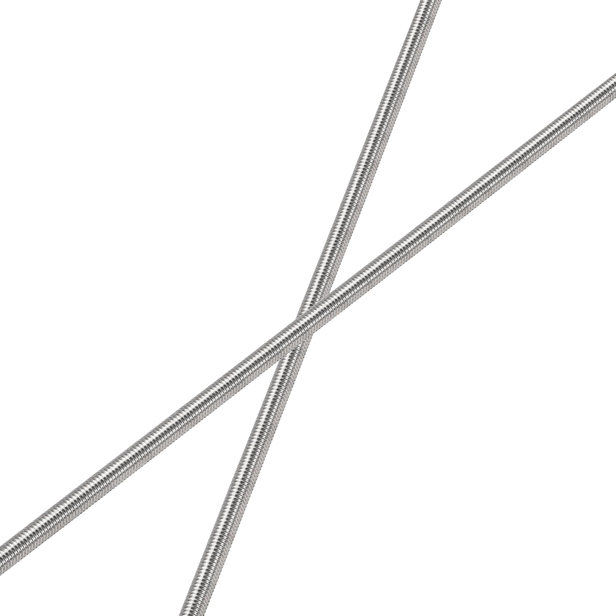 M5 x 250mm Fully Threaded Rod & Studs, 304 Stainless Steel Right Hand Threads Rods, M5-0.8 Thread Pitch for Anchor Bolts, Clamps, Hangers and U-Bolts 2 Pack