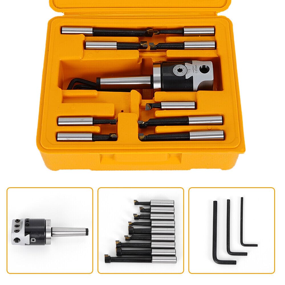 Ausdrehkopf Bohrkopf Set MT2-M10 F1-12 CNC-Fräswerkzeug 50mm 12mm