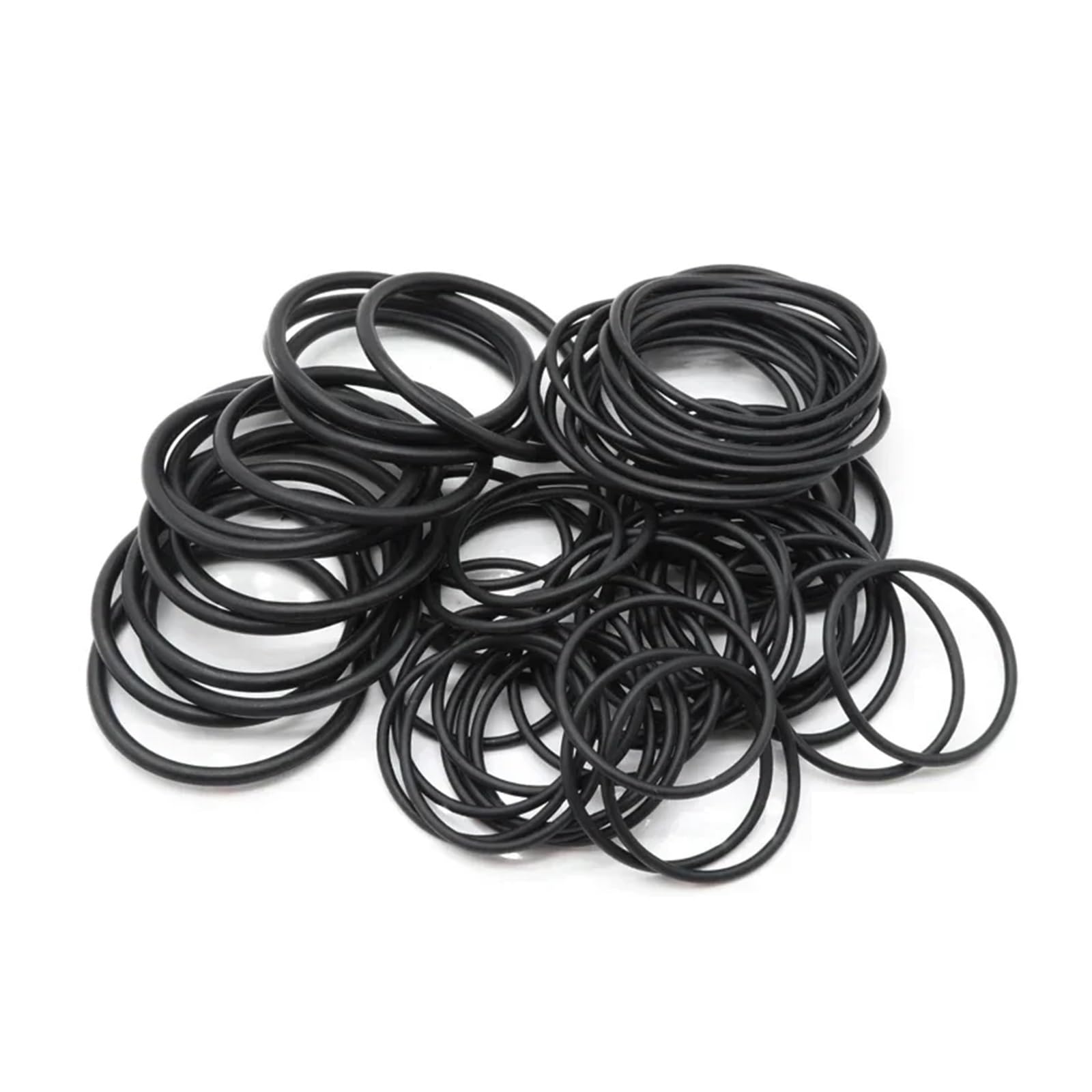 YUQIWANG(ΣТ) Set mit 10/50/100 O-Ringe NBR Dicke CS 2 mm OD 5~150 mm runde Nitrilkautschuk Typ O korrosionsbeständig und ölbeständige schwarze Dichtscheibe (100 Stück, OD 45 mm I