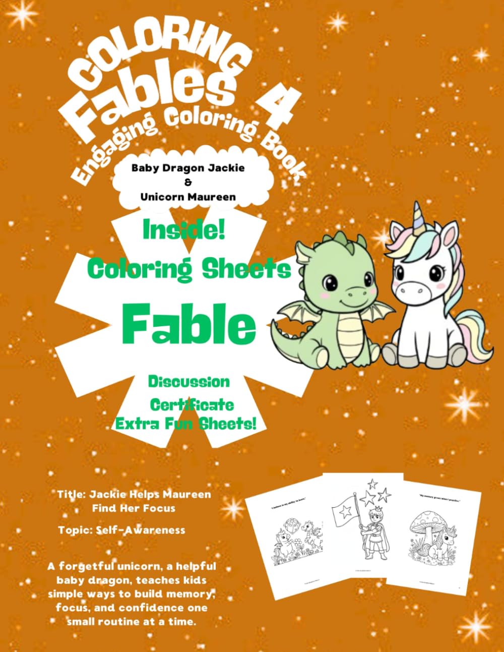 Jackie Helps Maureen Find Her Focus: Engaging Coloring Book