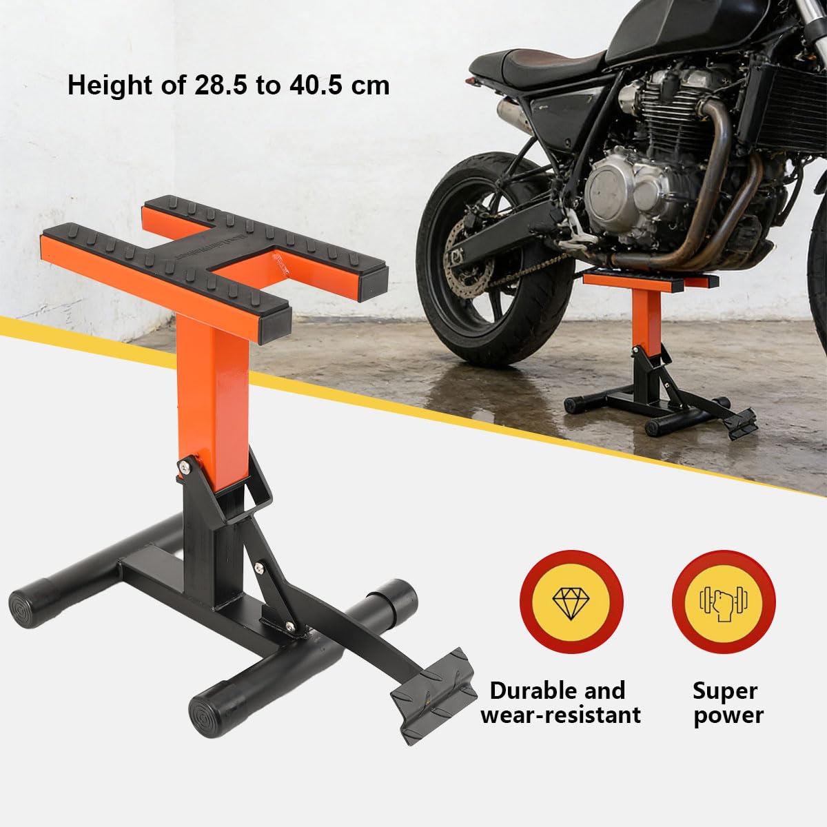 Motorrad Cross Ständer Hubständer, 160kg Motorradständer Heber