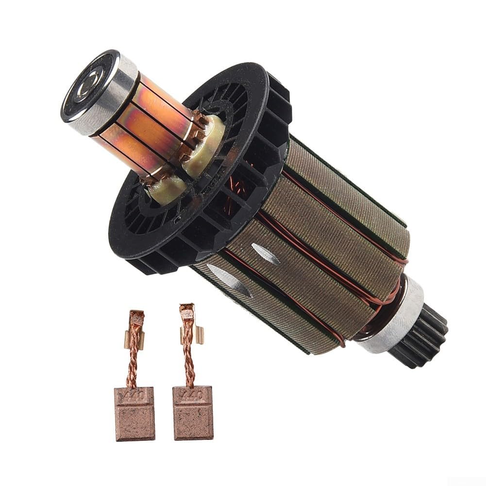 619496-0 Anker und Kohlebürsten CB440 Kompatibel mit für Makita DHP458 BHP458 DDF458 BDF458 Werkzeuge Ersatzteile für Akku-Bohrmaschinen und Hammer