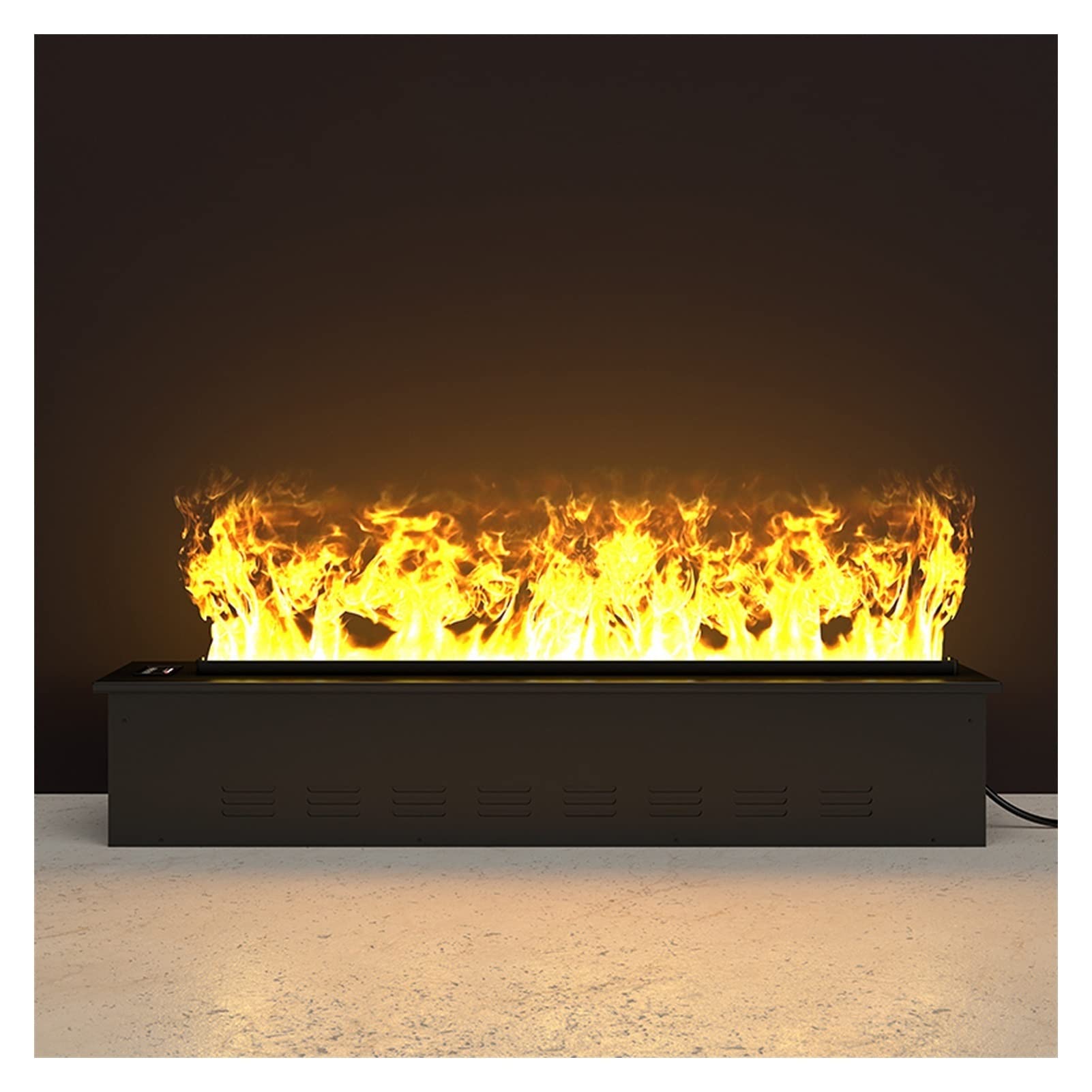 Camino Elettrico Simulazione 3D Flame Home Office Decoration Decorazione Effetto fiamma regolabile e funzionalità di aggiunta a una chiave Inserto Per Camino (Size : 38.6-inch)