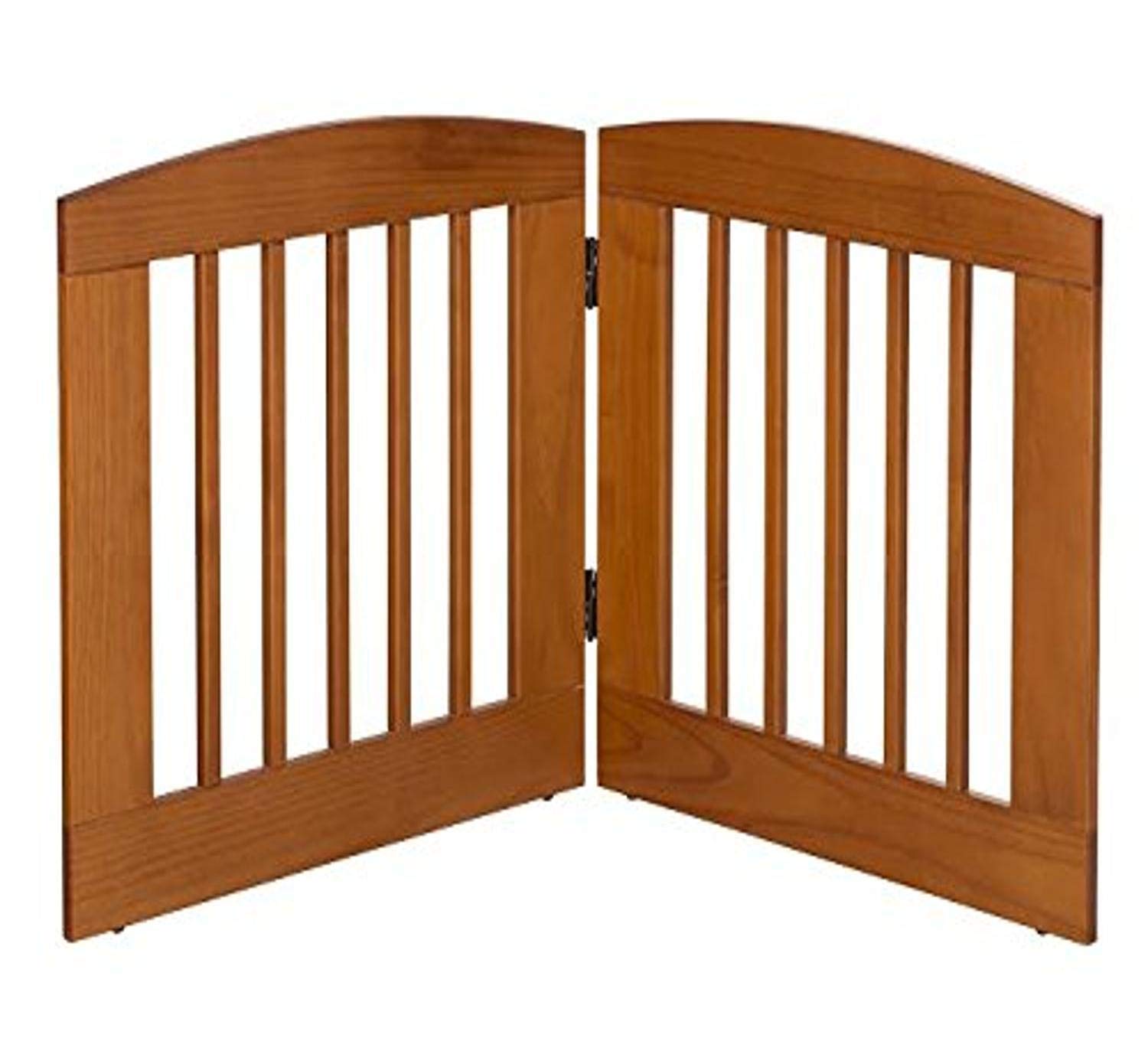 (chestnut, medium) - Ruffluv 2 Panel Expansion Pet Gate