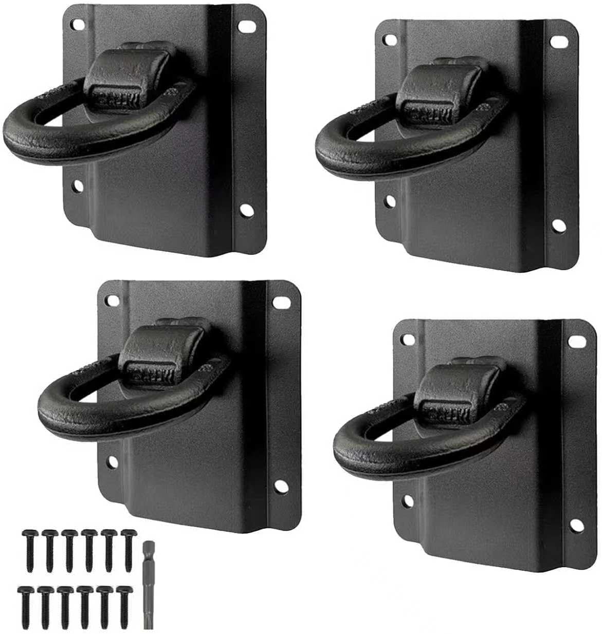 4PCS Heavy Duty Tie Down Anchor , Truck Bed Hooks,Cargo Tie Down Anchors, Compatible with Ford F150 / F250 / F350 and 2026 Raptor Models. Suitable for Transport and Towing Security