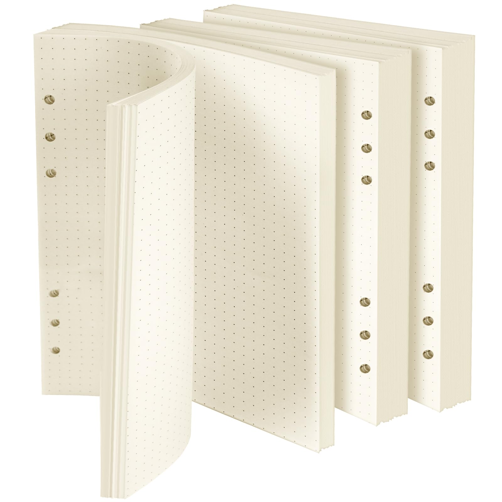 Vicloon A5 Loose Leaf Punched Paper, 180 Pages Dotted Refill Paper