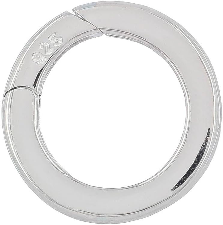 Sterling Silver Round Shortener Enhancer Auto Close Clasp 17.5mm