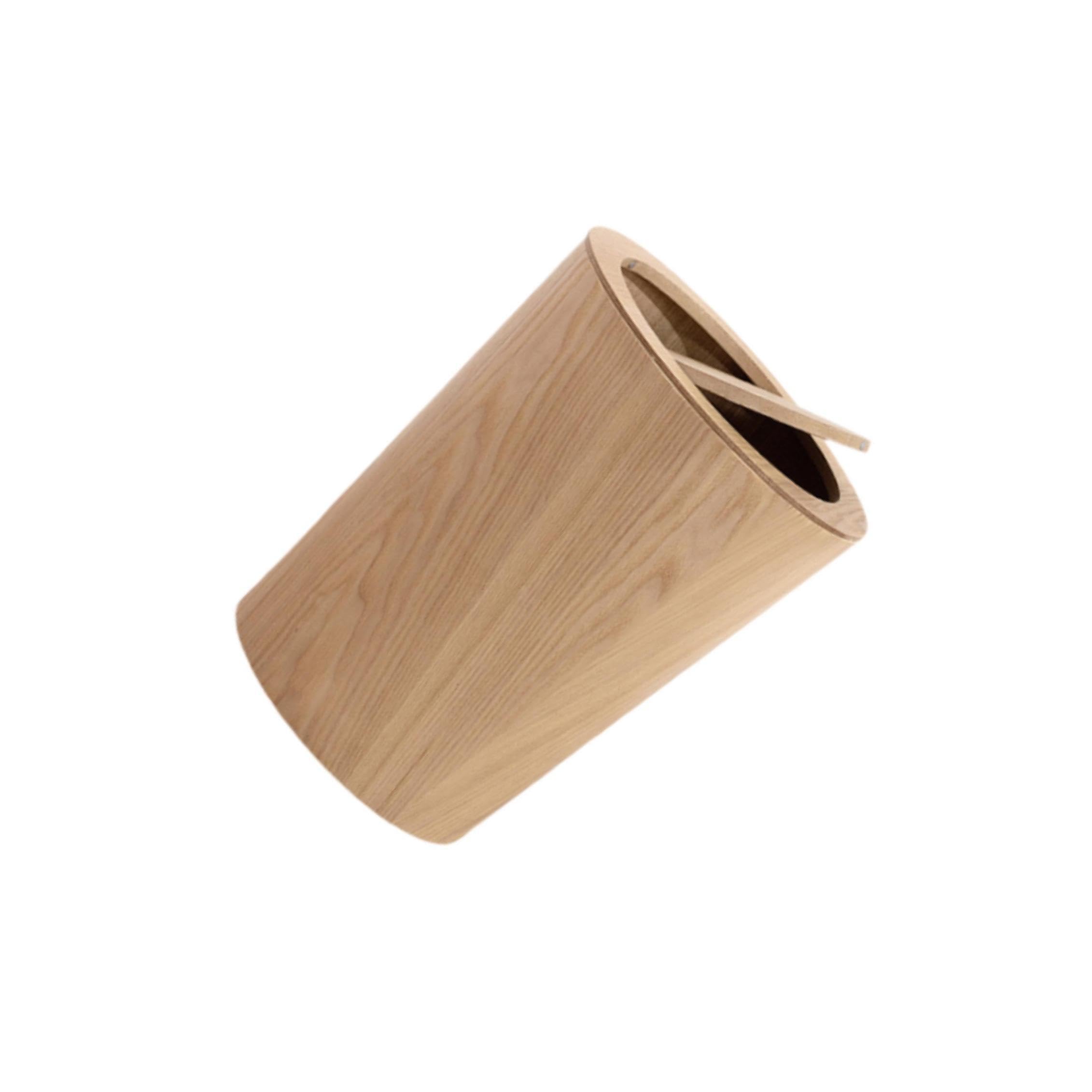 Poubelle Minimaliste en Bois avec Couvercle, d'inspiration