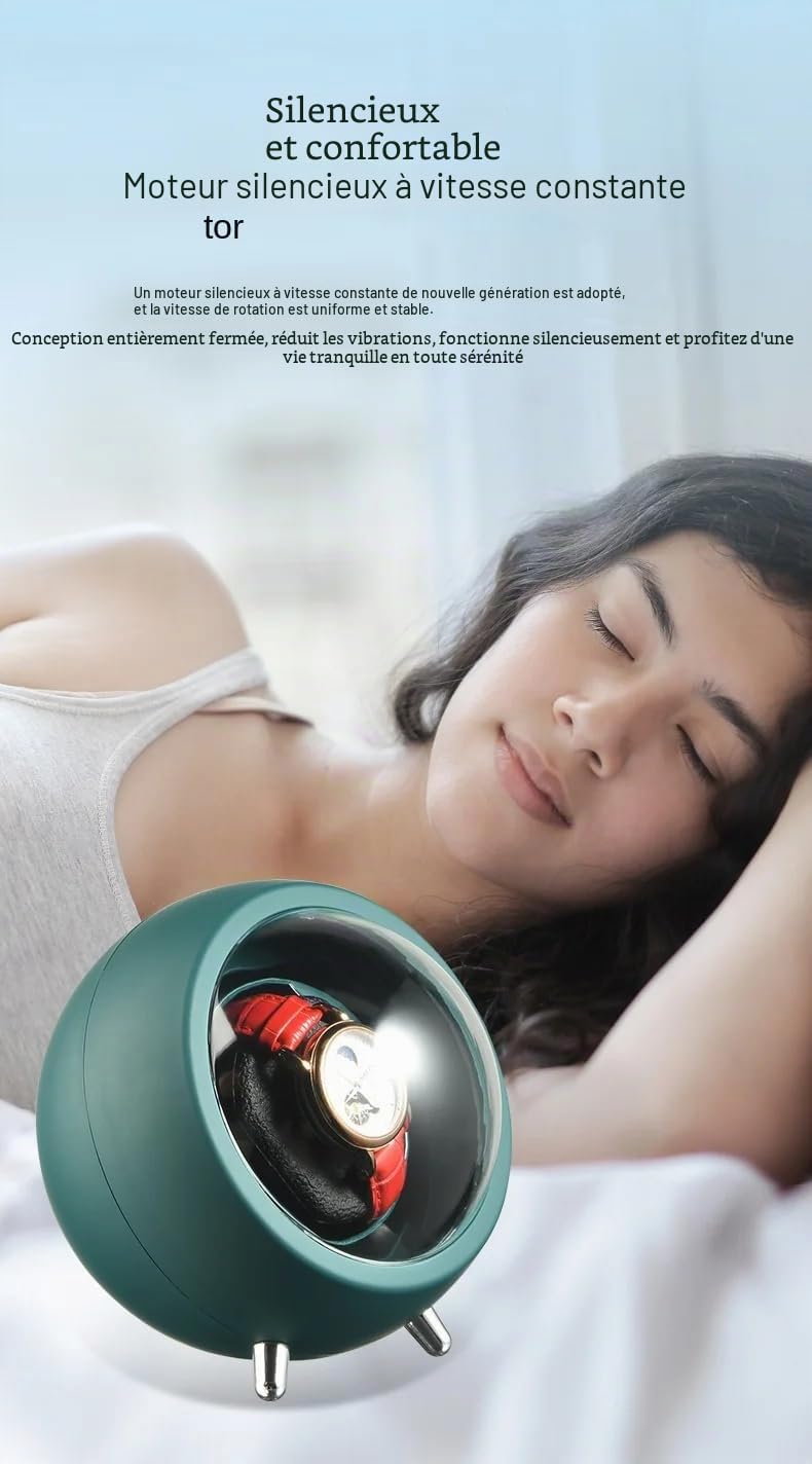 Omana Remontoir automatique pour montres mécaniques automatiques, câble USB, option de batterie, affichage de la montre bracelet