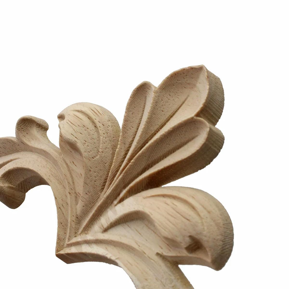 XBHGSY Bois Sculpté Décoratifs Appliques De Décoration En Bois Coin Sculpté Fleur Porte Accessoires De Meubles Décalcomanies Décoration De Maison En Bois 4 Pièces 12X12Cm