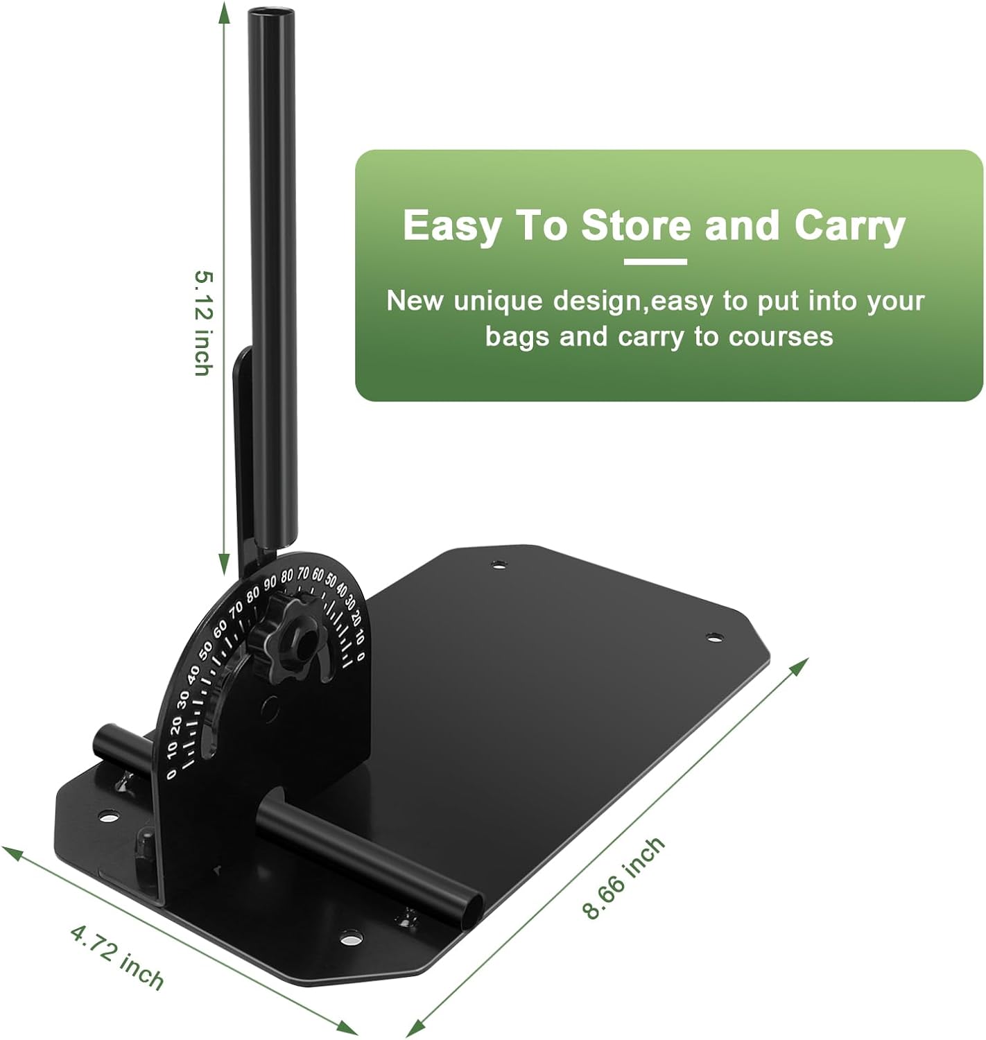 Golf Alignment Stick Holder with Holder Angle Plate,Professional Swing Trainer,Golf Swing Plane Trainer Aid for Aiming Putting Swing,Golf Teaching, Multi-Functional for All Levels of Golfer