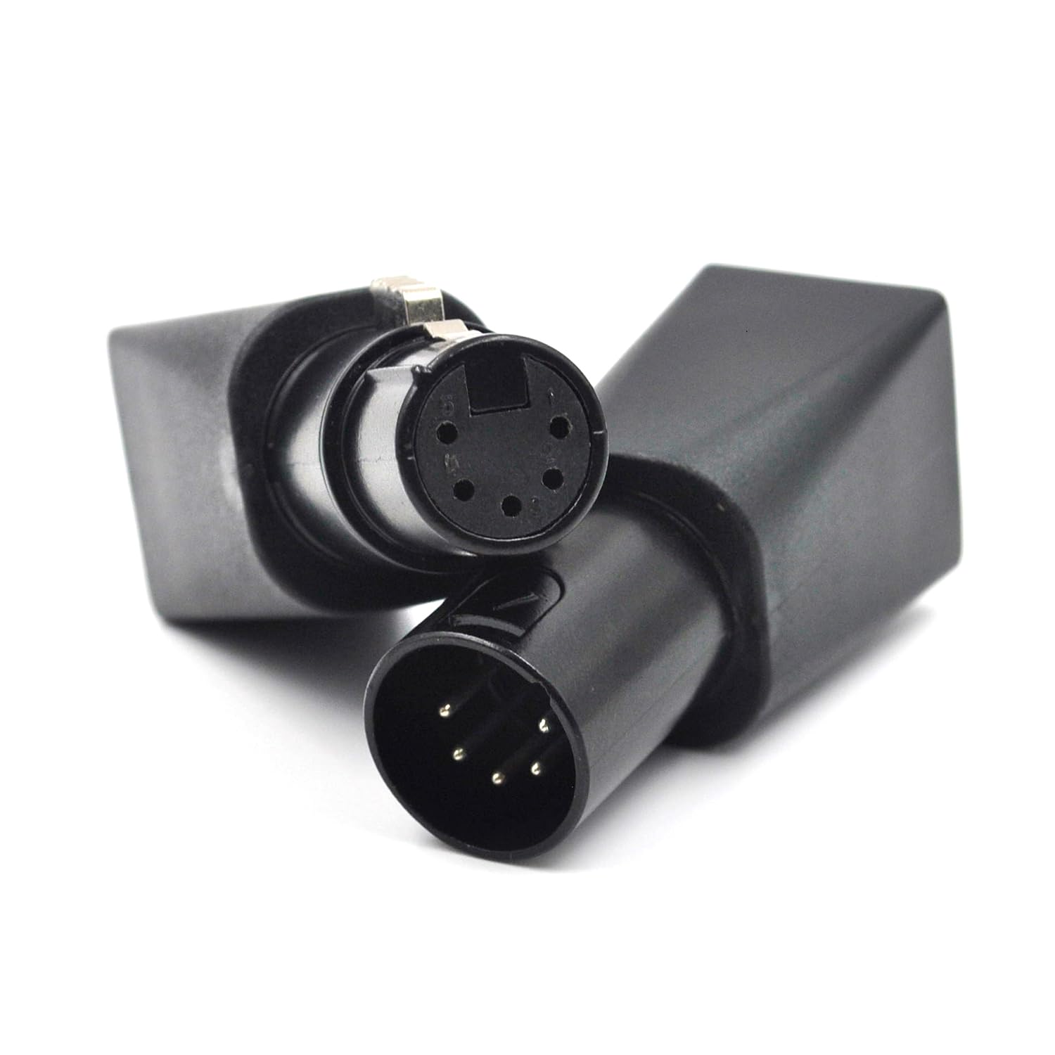Connettore DMX XLR maschio/femmina a 5 pin a RJ45, utilizzato per utilizzare cavi Ethernet CAT-5 come cavi DMX512, convertiti per l'uso in una varietà di scenari musicali e sonori (confezione