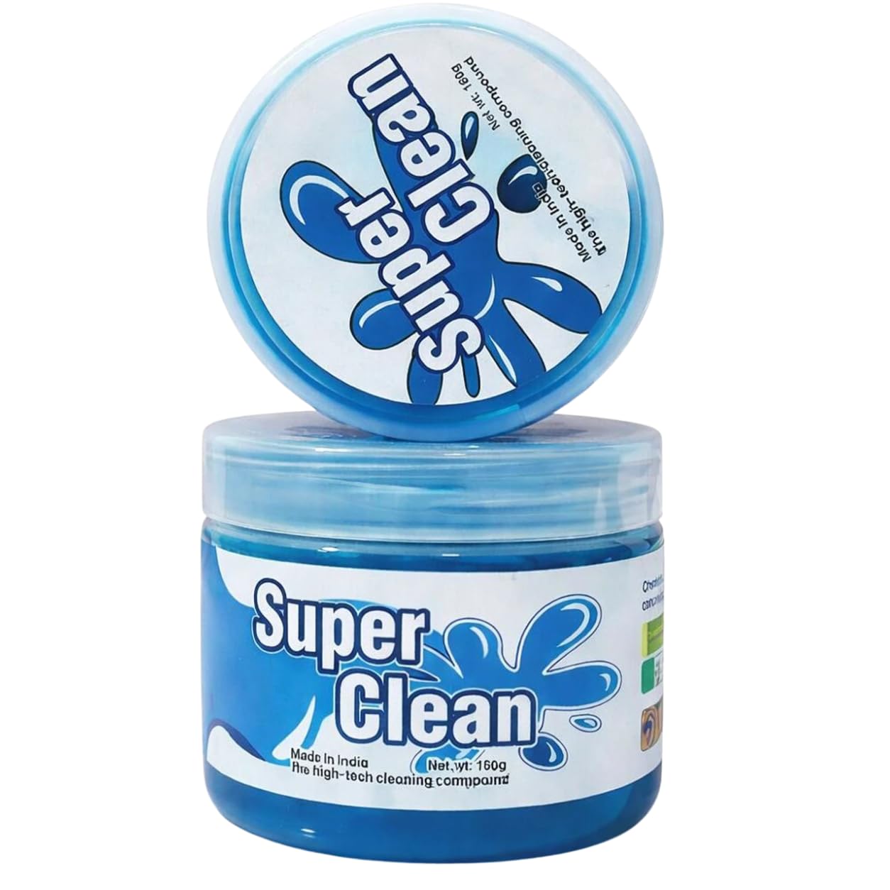 Super Clean High-Tech Cleaning Gel Compound (160g) – Universal Dust Cleaning Sludge for Car Interiors, Keyboards, Vents, and Electronics-image-44