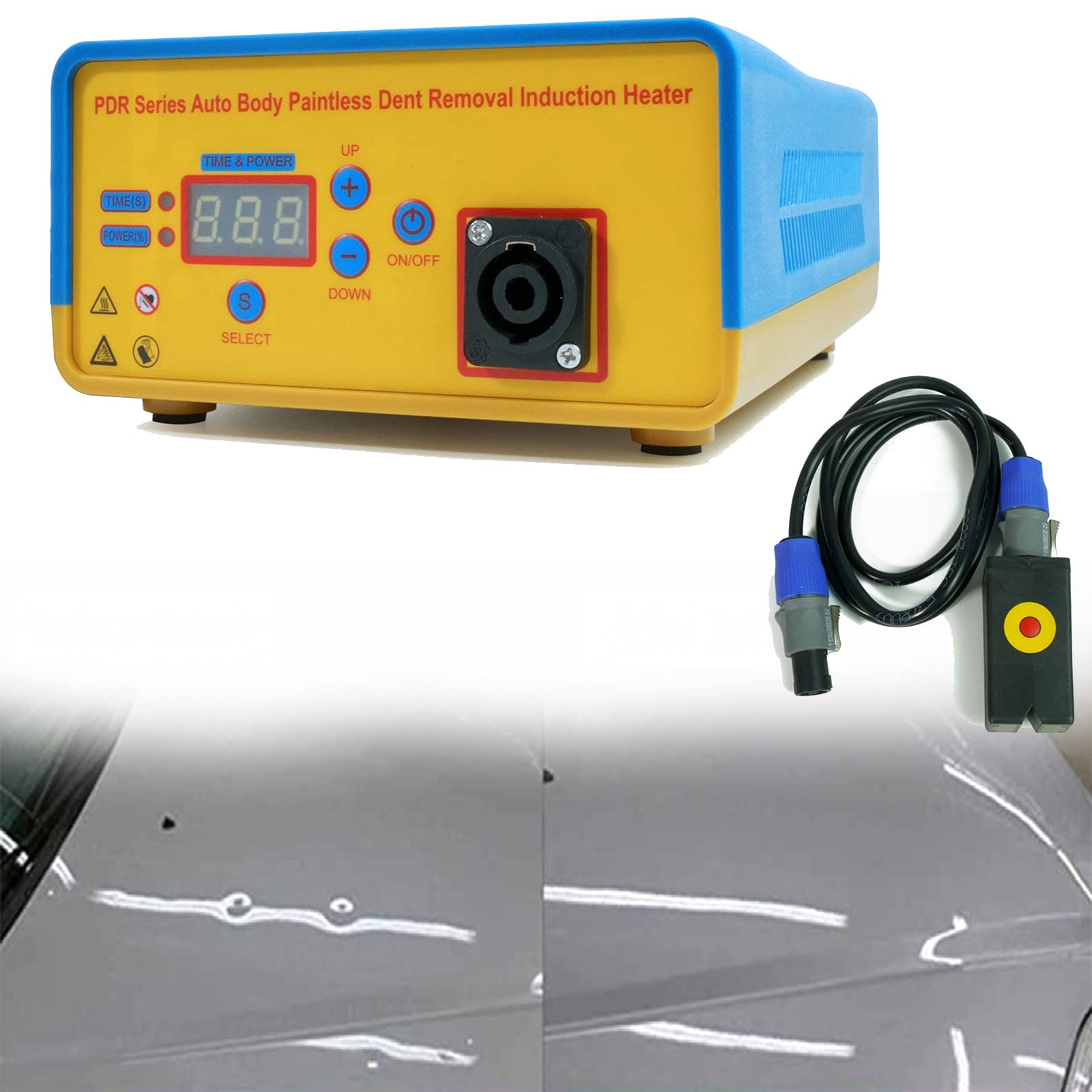 Effacer les bosses de carrosserie avec KLUFO machine induction sans peinture PDR