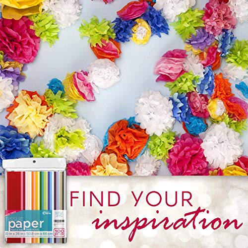 image for Craft Craze 100-Piece Premium Quality Tissue Gift Wrapping Paper Craft