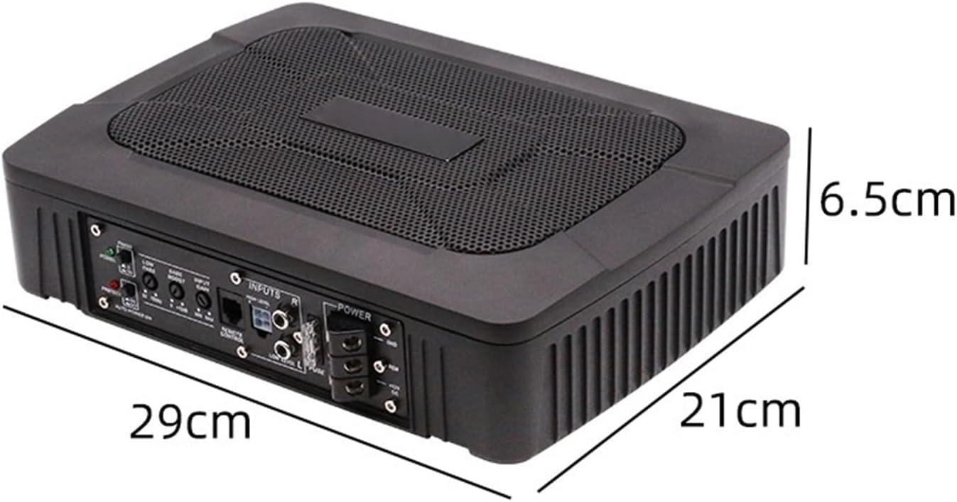 9 Inches 600W HiFi Slim Under-Seat Super Bass Car Subwoofer Powered Car Speaker Amplifier Speaker Audio Processor Music Player