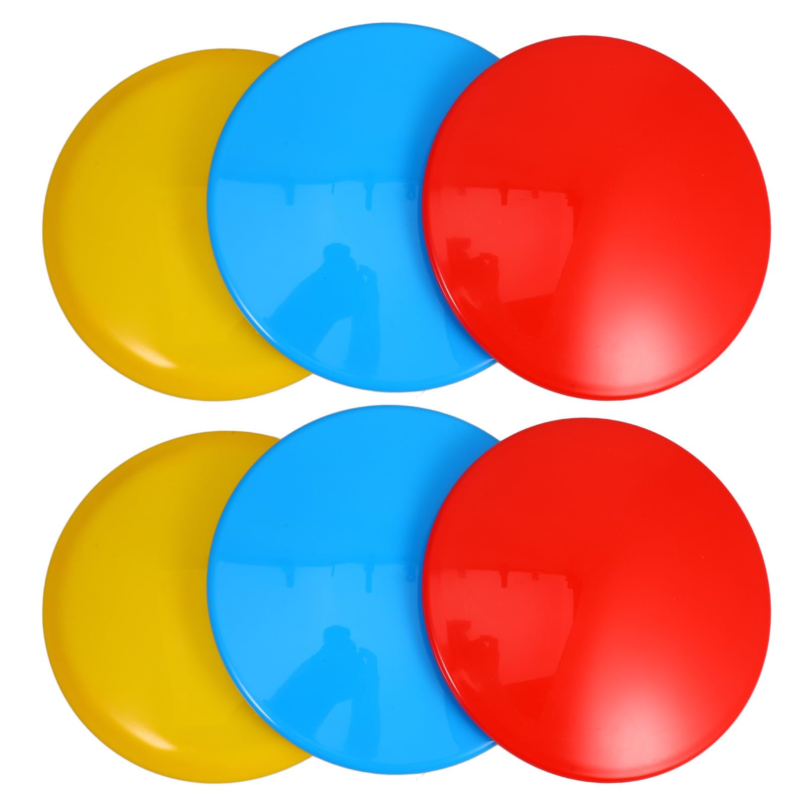 KICHOUSE Set di Disc Golf per Principianti con 6 Dischi in PE e TPE, Approccio Solido e Facile da Giocare, per Giochi All'aperto per Adulti