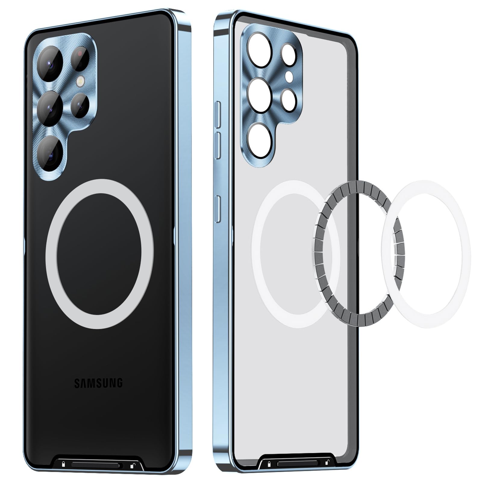 Coque arrière PC translucide mat pour Samsung Galaxy S24 bleu - 8