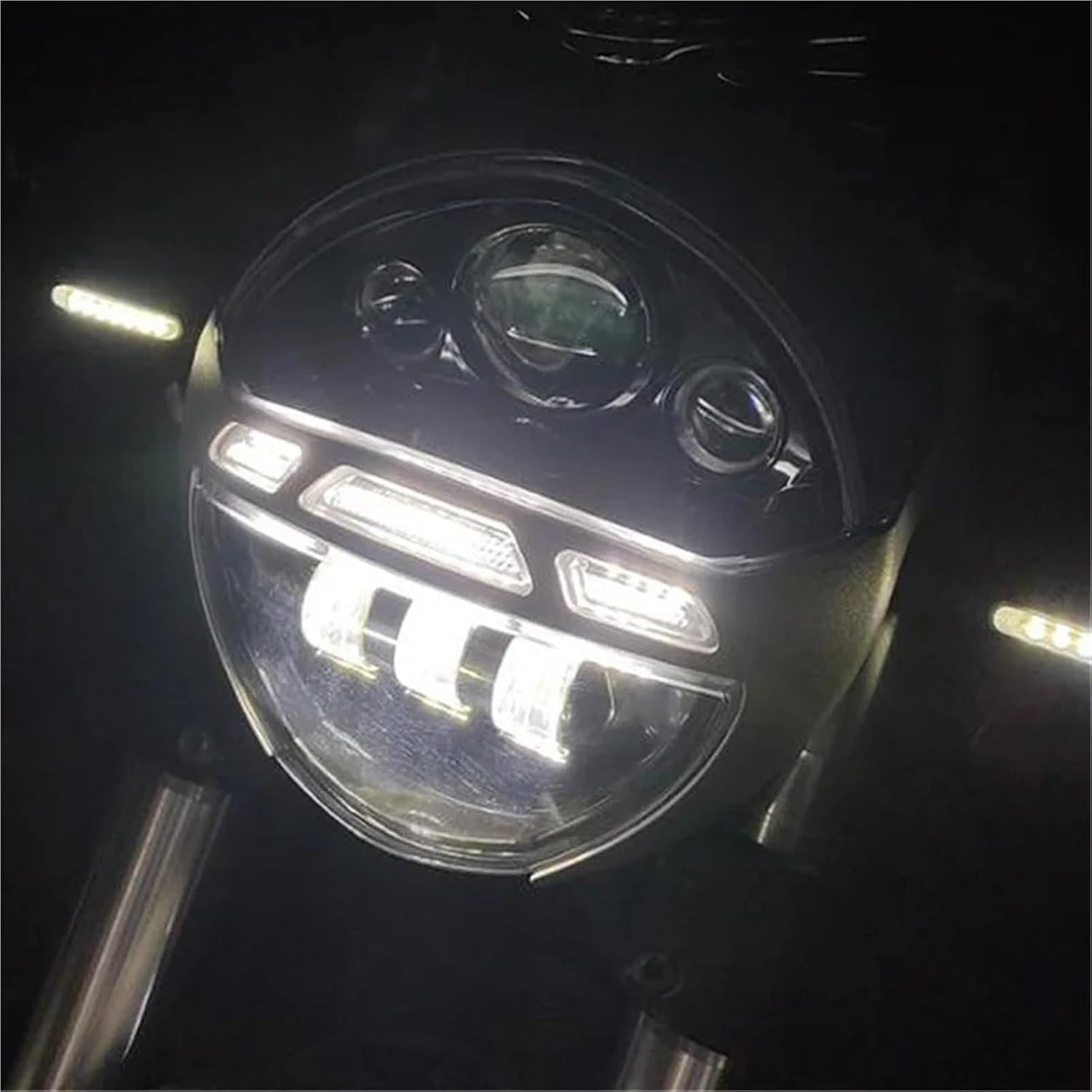 reflektor motocyklowy Dla Ducati Dla Monster 1100 1100S 2009-2010 Zestaw reflektorów LED Światło do biegania