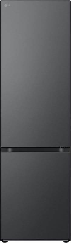 LG GBV7280BEV Total No Frost Combined Refrigerator, 387L, Class B, Flat Doors, Door and Linear Cooling, Fresh Balancer and Converter, Metal Fresh, Smart Inverter Compressor, Black Steel
