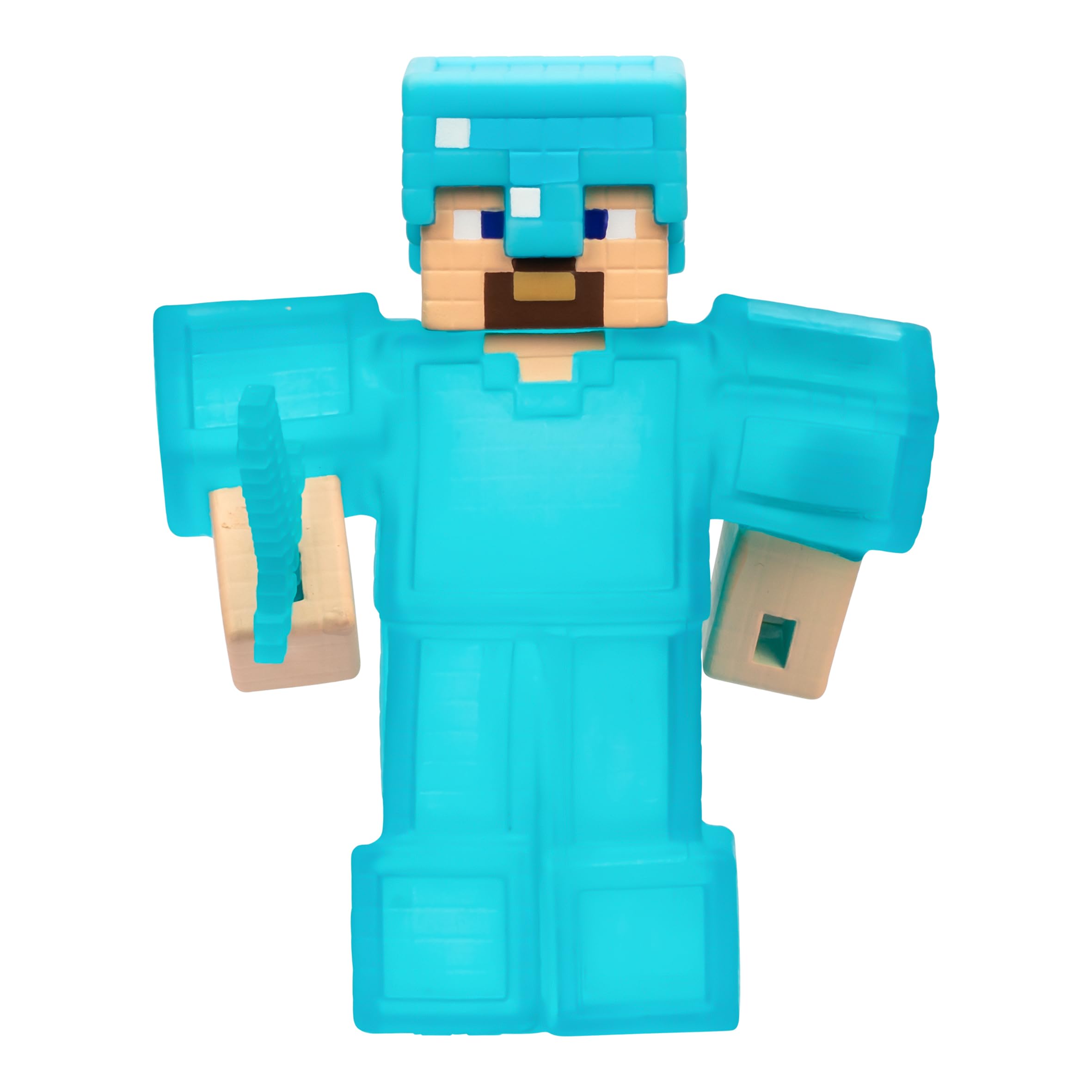 Heroes of Goo Jit Zu Paquete de 3 figuras de acción de Minecraft - Creeper, Steve, Enderman, figuras de juguete elásticas y flexibles para fanáticos de Minecraft de más de 4 años.