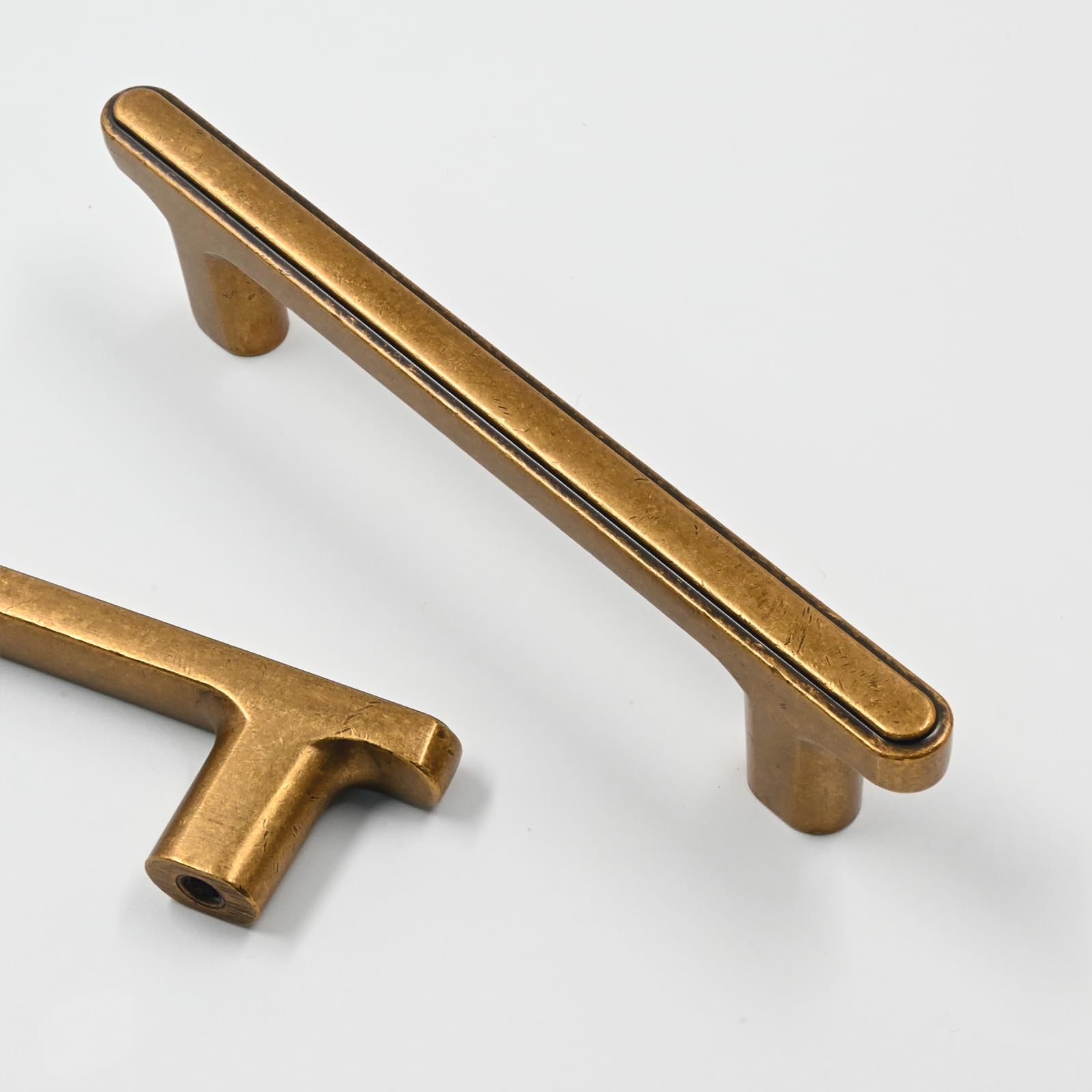 Photo 1 of Asidrama 10 Pack 3.75" Antique Brass Cabinet Pulls