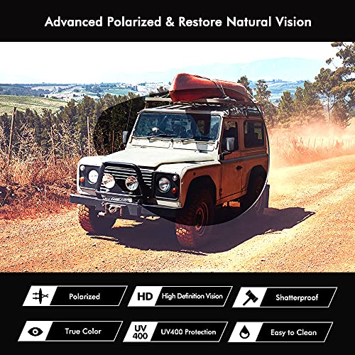 Image of Aviator Sunglasses for Men and Women Polarized Mirrored for driving