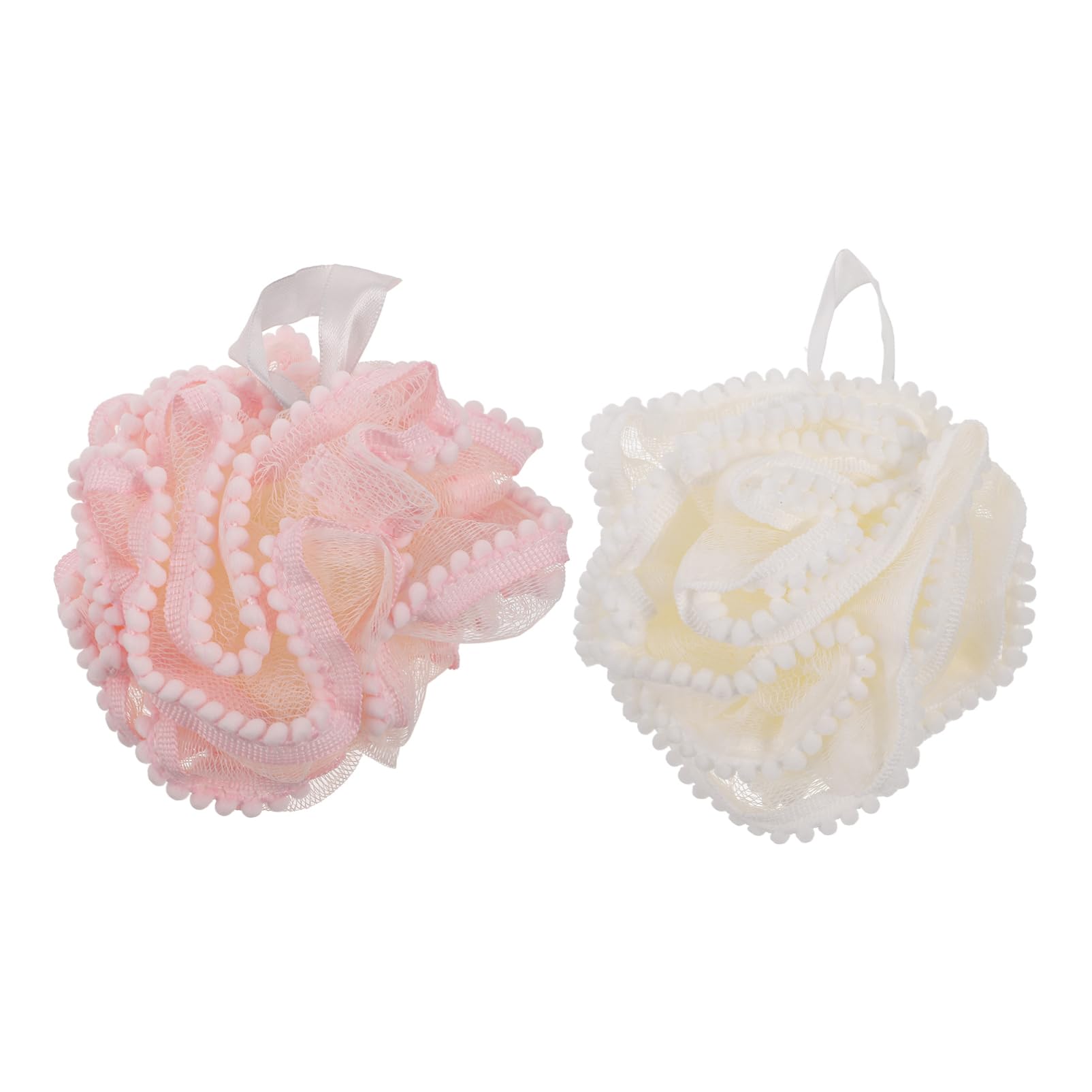 jojofuny2pcs Shower Cleaning Scrubber Bath Exfoliating Scrubber Bath Loofah Convenient Bath Ball Shower Scrubber Bath Scrubber Bath Shower Loofah Ball