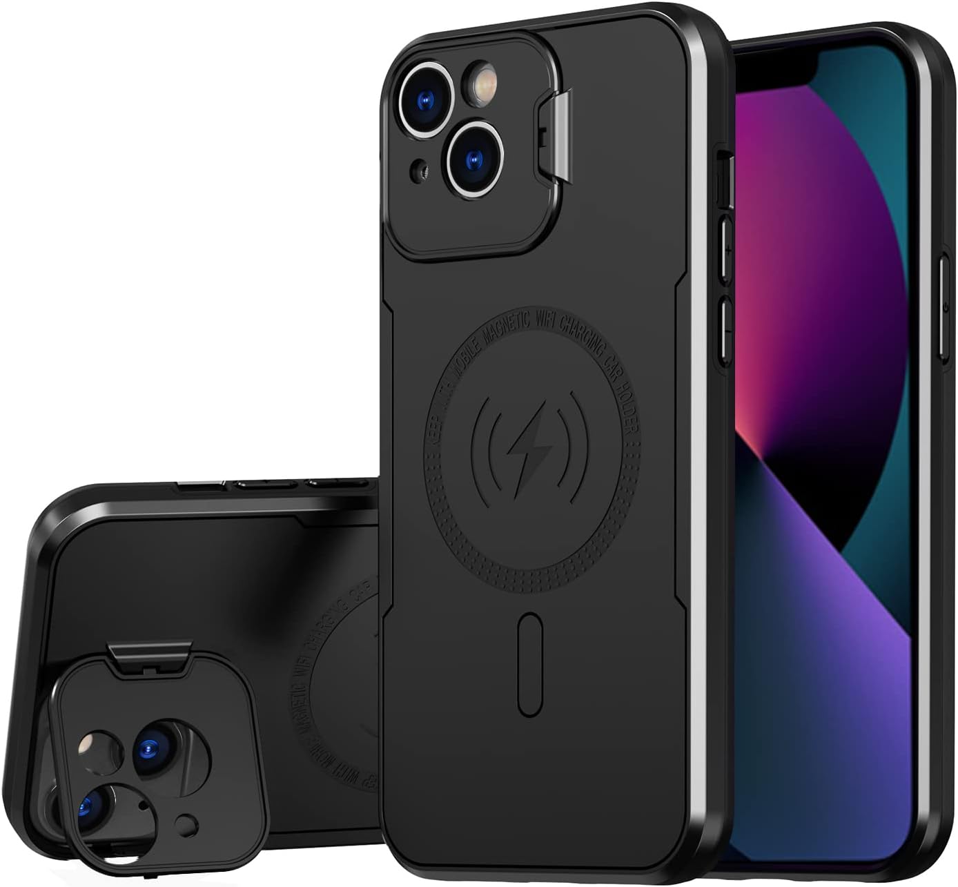 LCHULLE Compatibile Con IPhone 16 Pro Max(6.9 Pollici) Cover Amore Cuore Custodia Ragazza Silicone Cover Cuori Protezione Fotocamera Antiurto Custodia Cute Love Case Per IPhone 16 Pro Max Rosa - Foto 2