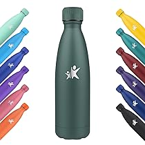KollyKolla Borraccia Termica 750ml, Borraccia in Acciaio Inox, Riutilizzabile, Termos senza BPA, Bottiglia Termica Metallo, Borracce Termiche per Sportiva, Adulto, Scuola, Viaggi – Verde Militare